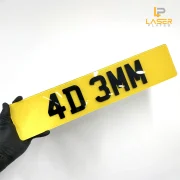 4D 3mm Acrylic Number Plates