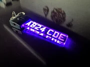 Custom Personalised 3D LED Number Plate Light Keyring / Keychain - Image 3