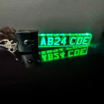 Custom Personalised 3D LED Number Plate Keyring